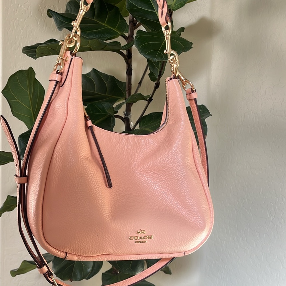 Coach peach Jules hobo bag